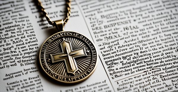 Médaille de baptême religieuse : symbole de foi et de protection